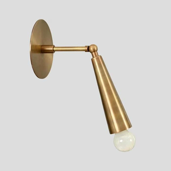1 Light Adjustable Modern Raw Brass Wall Sconce Mid Century Sputnik Art Deco Lamp Bedroom Living Room Vanity Lighting Fixture Handmade