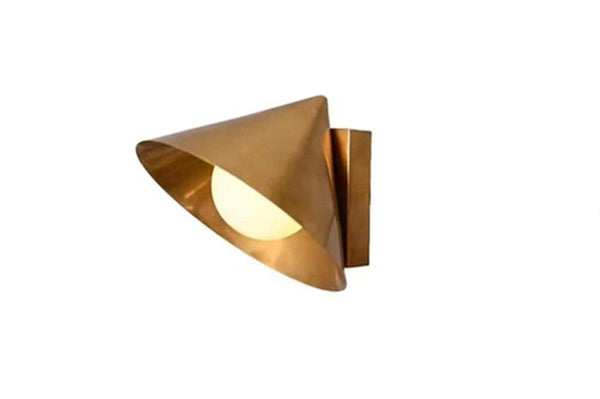 Mid Century Brass Sputnik Wall Light, Raw Brass Single Globe Shade Sconce, Modern Sputnik Bedside Lamp Bathroom Living Room Vanity Lighting